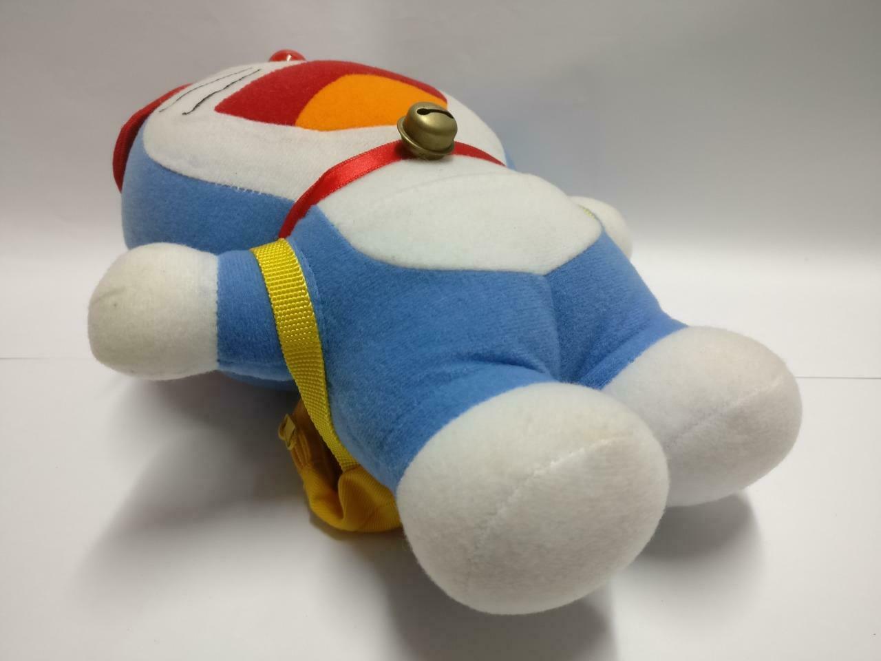 Doraemon With Backpack Red Hat Cap 9" Plush Soft Toy F/S (PTY009)