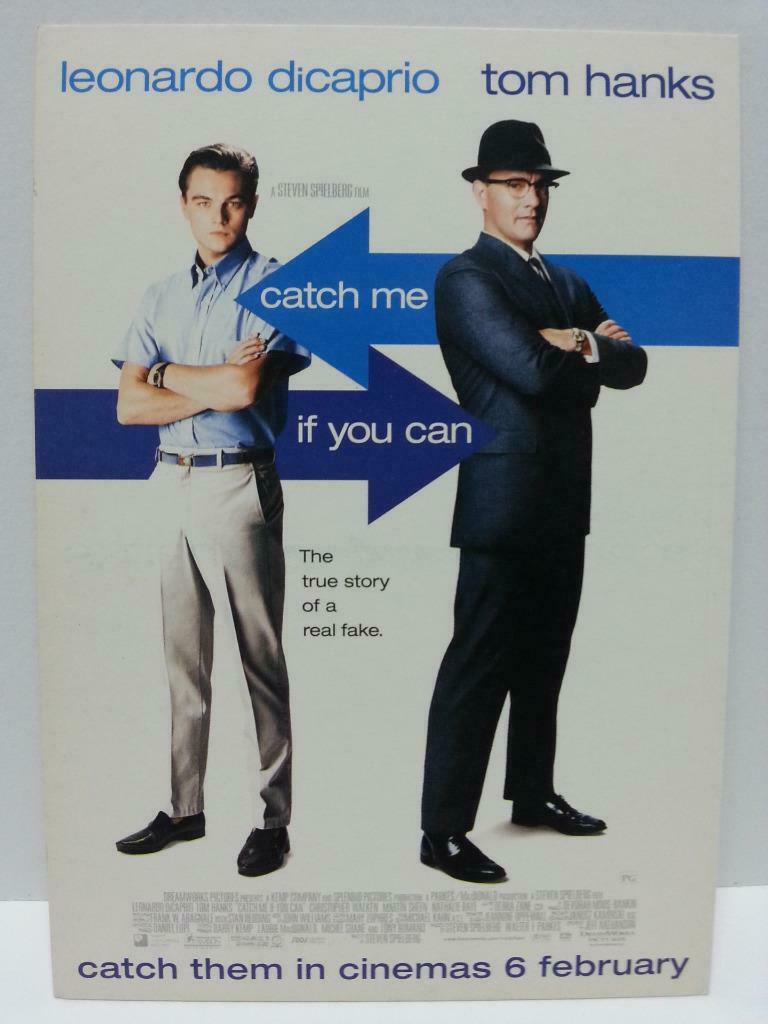 Catch Me If You Can Leonardo DiCaprio Tom Hanks Movie Singapore Postcard (AC024)