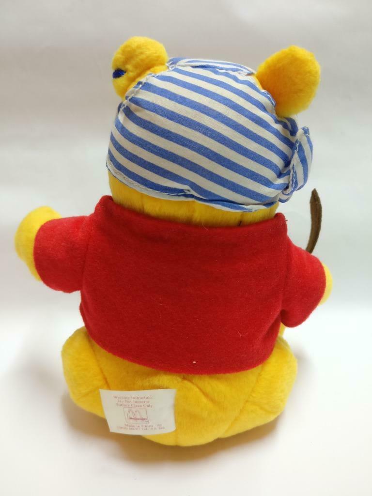 McDonald's Winnie The Pooh Pirate With Sword 7" Plush Soft Toy F/S (PTY108)