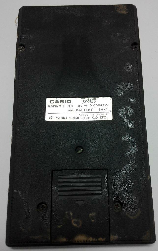 Vintage Casio FX-350 Japan Scientific Calculator (CA003)