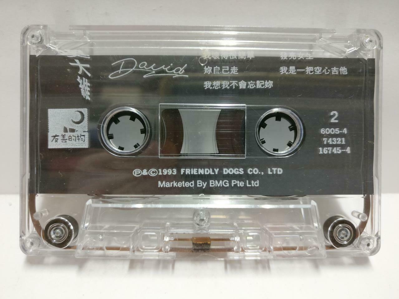 Taiwan David Wu Da Wei 吴大维 磁带 卡带 隐藏的爱 1993Rare Singapore Chinese Cassette CT599