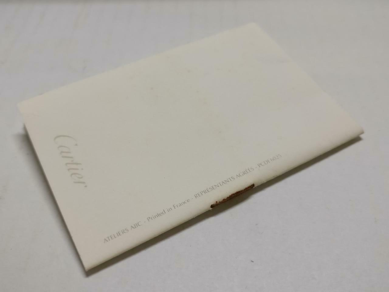 Vintage Cartier Watch Empty Box CO1017 With Mini Booklet (BX013)