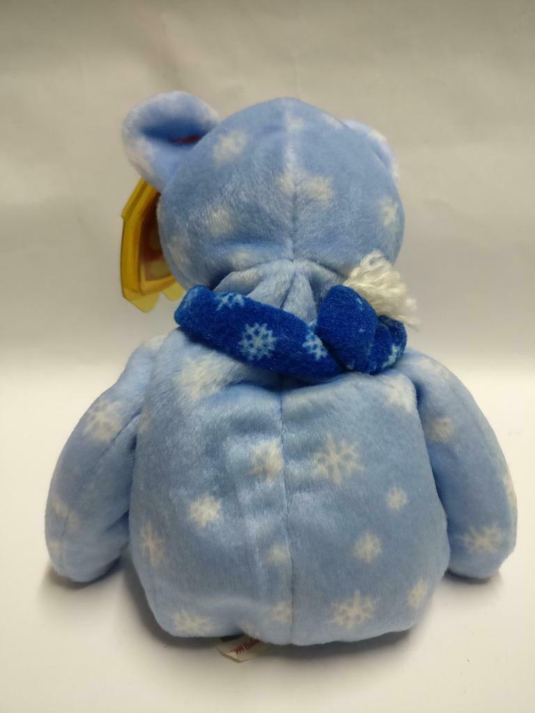 Vintage Ty Beanie Babies Bear Snowflake Scarf 1999 Plush Soft Toy F/S (PTY115)