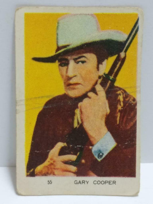 Vintage Actor Gary Cooper Colour Mini Photo Trading Card F/S (A2316)