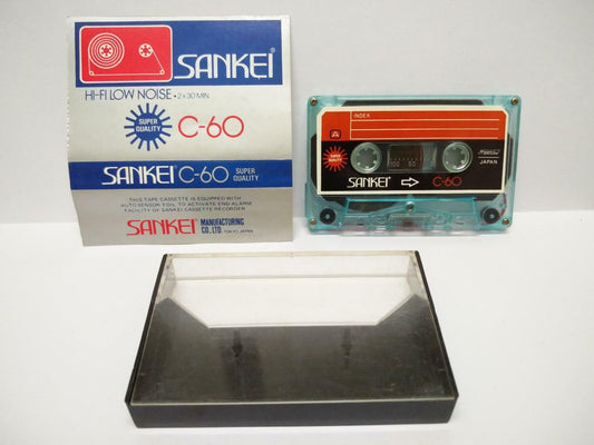 Rare Used  Blank Tapes Sankei C-60 60 Mins Japan Cassette Tape x 01 (CT030)