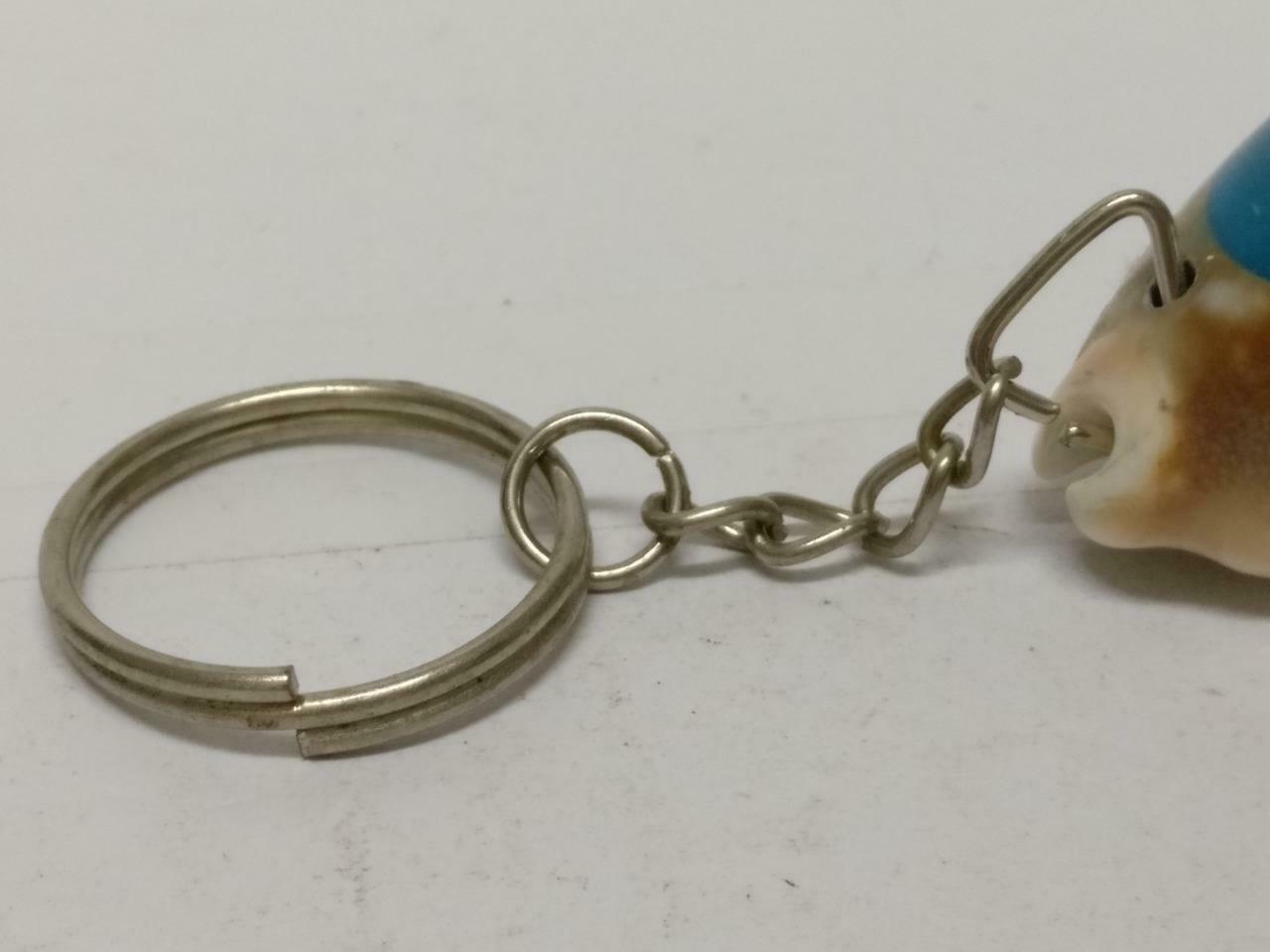 LP888 Vintage Malaysia Melaka Malacca Seashell Sea shell Crab Keyring F/S (B707)