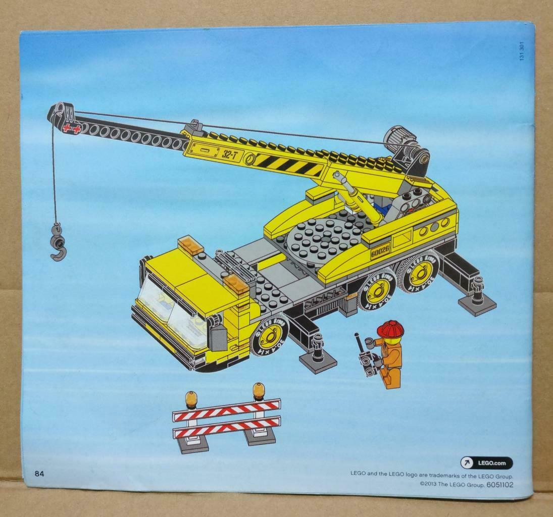 LEGO No. 60026 (5) City Manual Instructions Catalog Booklet (LG042)