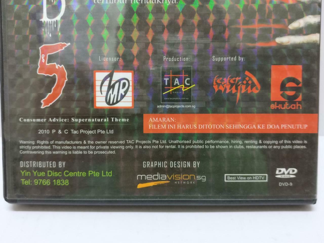 Malay Horror Movie Supernatural Theme Wujud 5 Tabu Mayat DVD Eng Sub R0 DVD83