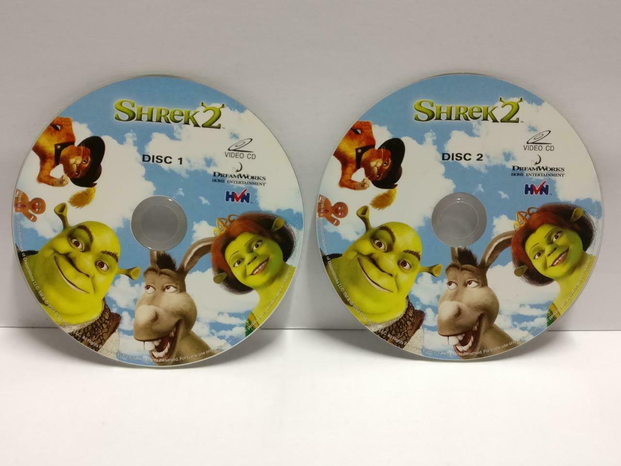 Cartoon Animated Movie Shrek 2 Rare Singapore Video CD 2x VCD OOP (CDS343)