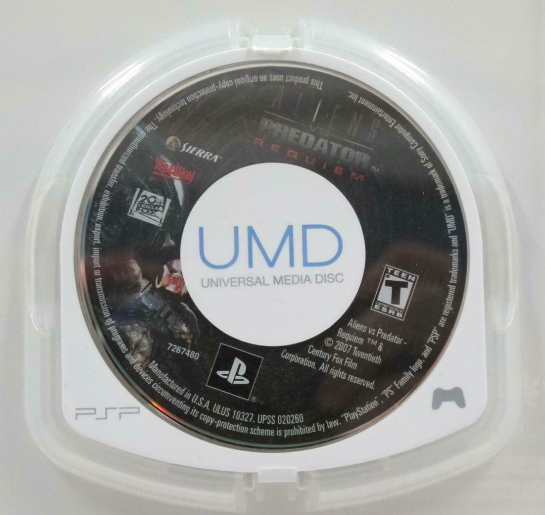 PSP Aliens VS Predator Requiem 2007 Game Disc (G097)