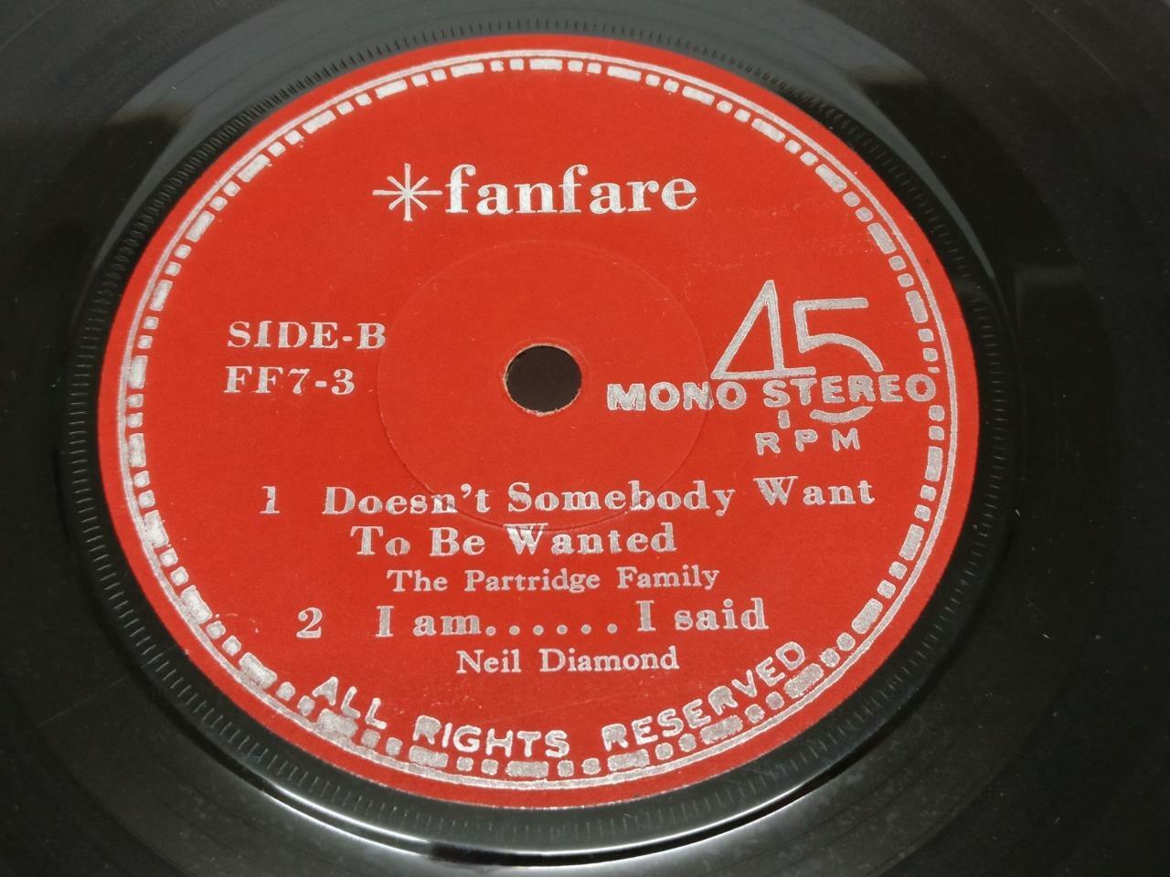 Neil Diamond The Mixtures The Patridge Family Rare Singapore 7" EP EP026
