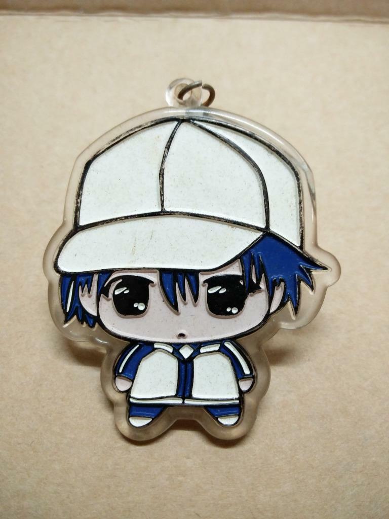 Chibi Character Drawing Cute Boy Sports Baseball Cap Vintage Rare Keychain B480
