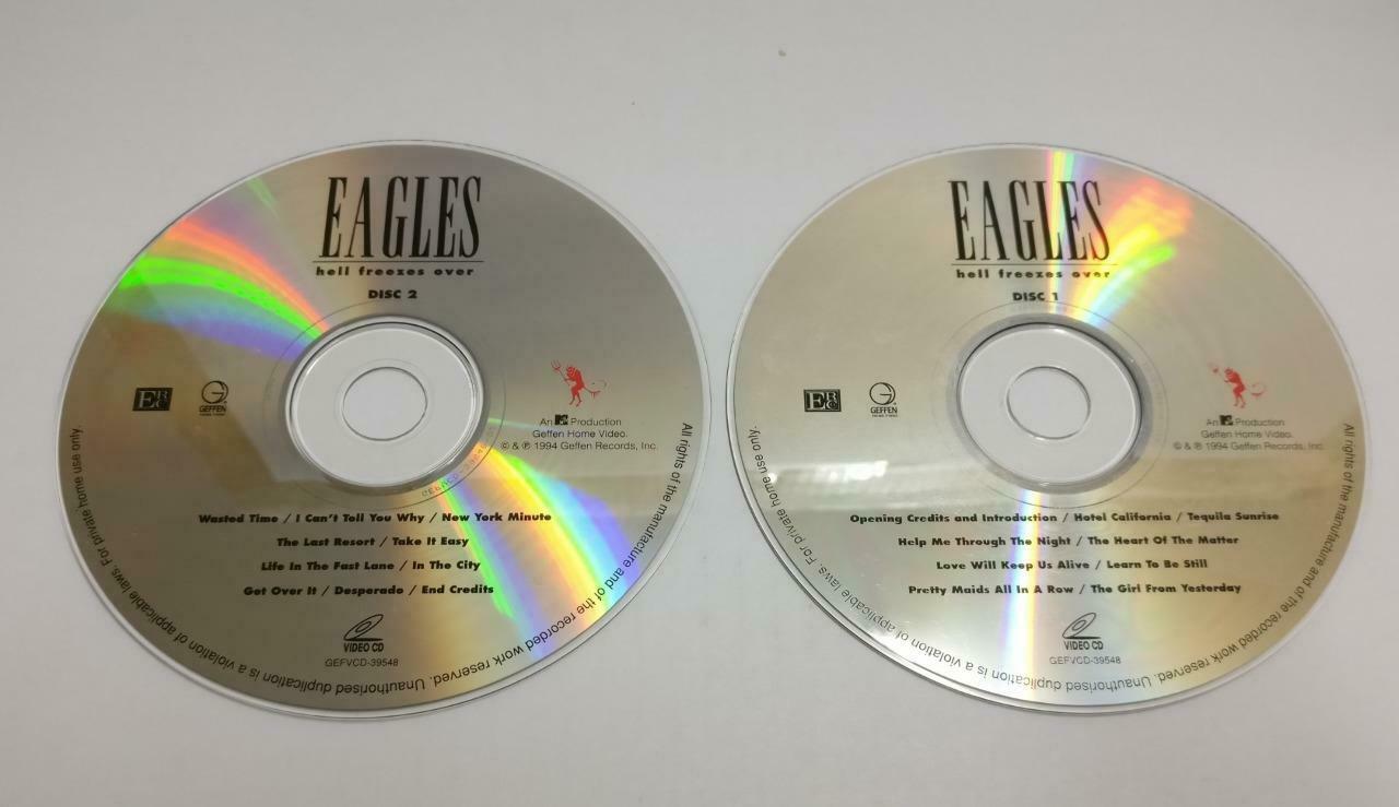 Eagles Hell Freezes Over Singapore Censor Sticker English Video CD 2x VCD CDS236