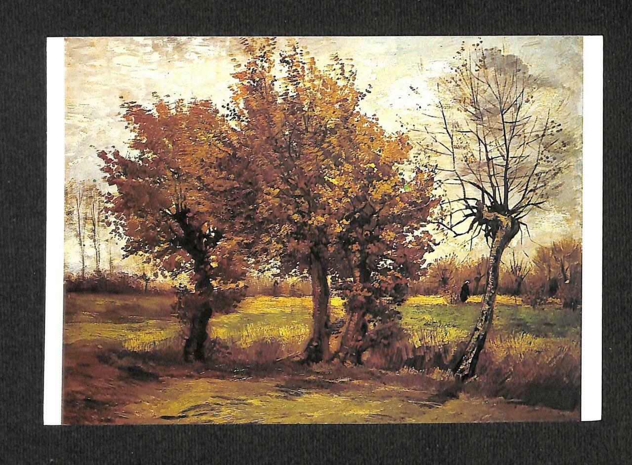 LUCKYPIGEON Vincent Van Gogh Autumn Landscape Trees Netherlands Postcard (C1674)