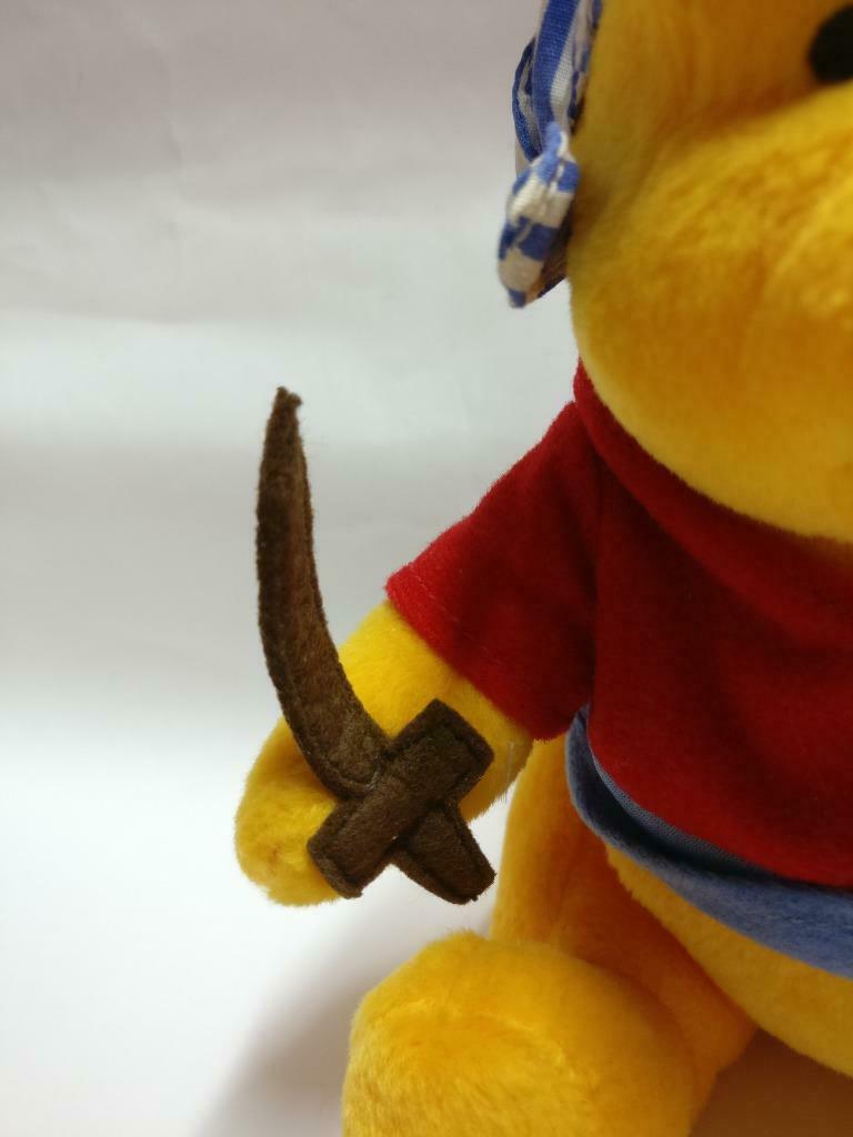 McDonald's Winnie The Pooh Pirate With Sword 7" Plush Soft Toy F/S (PTY108)