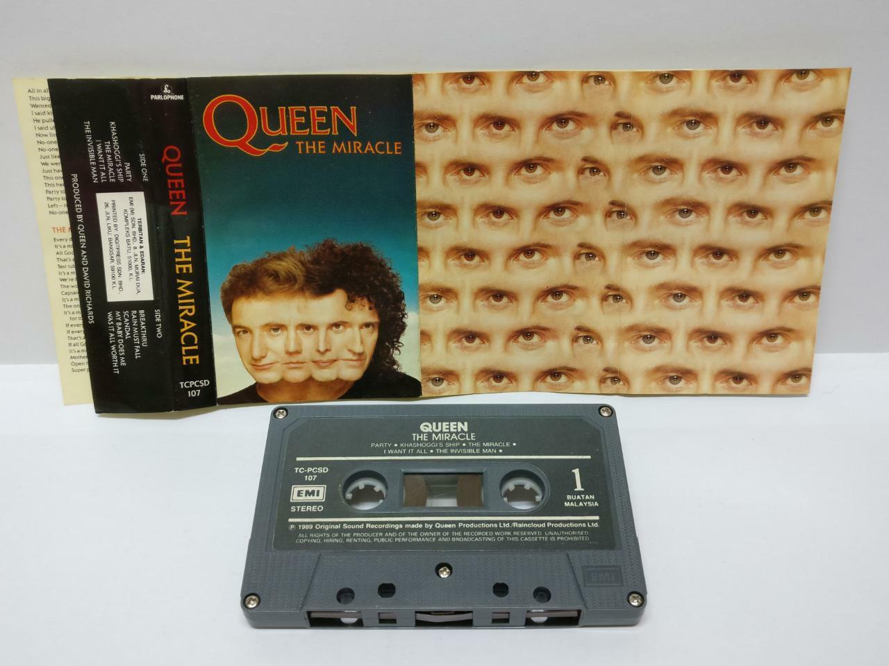 Queen The Miracle 1989 Rare Malaysia Cassette (CT200)