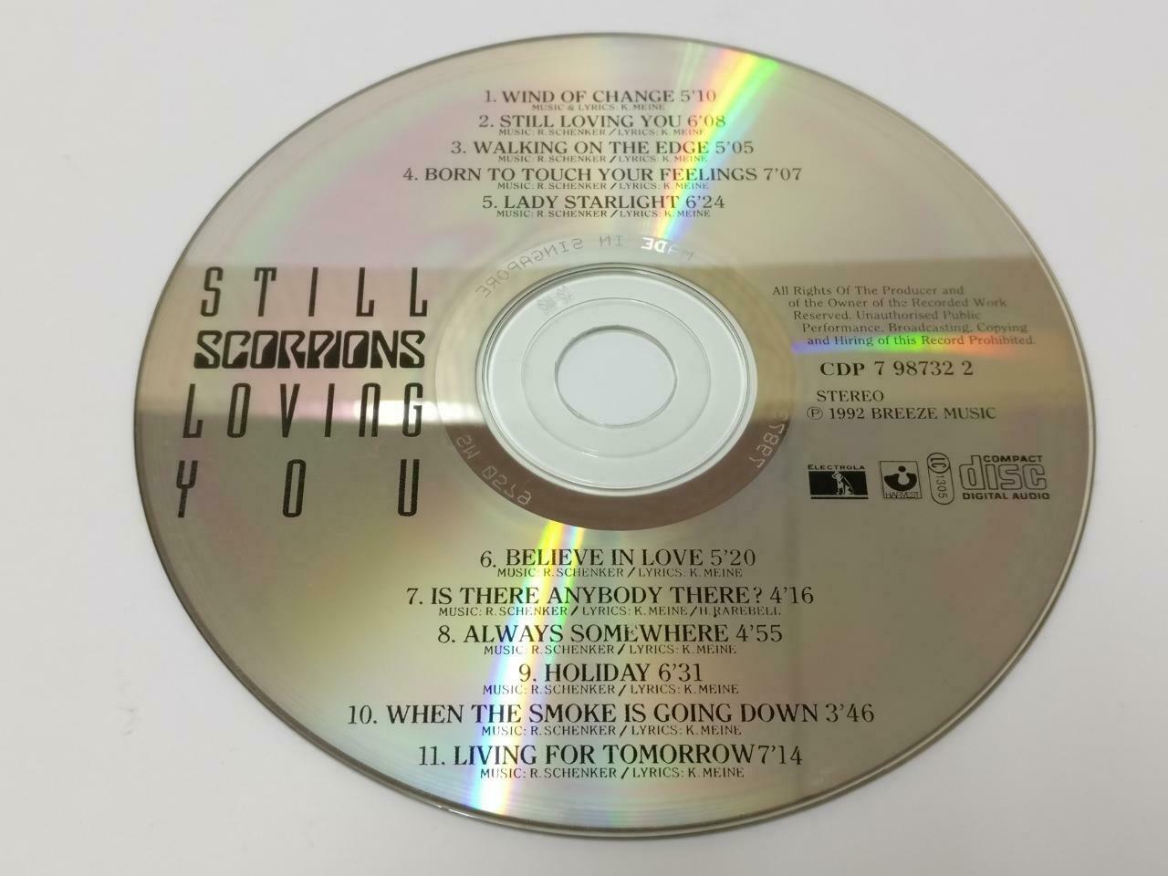 Scorpions Still Loving You 1992 Mega Rare Singapore CD CDS485
