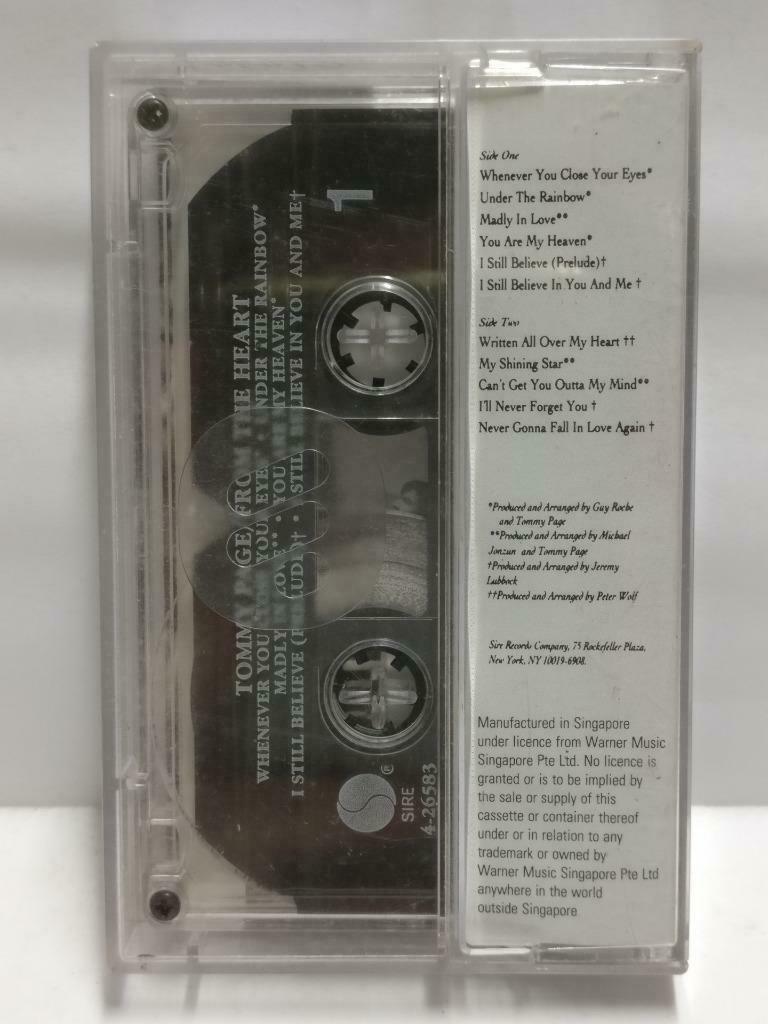 Tommy Page From The Heart Mega Rare Singapore English Cassette CT494