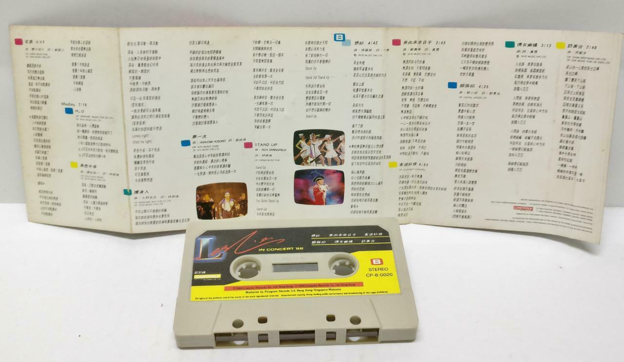 Hong Kong Leslie Cheung In Concert 張國榮 张国荣 1988 Singapore Cassette (CT342)