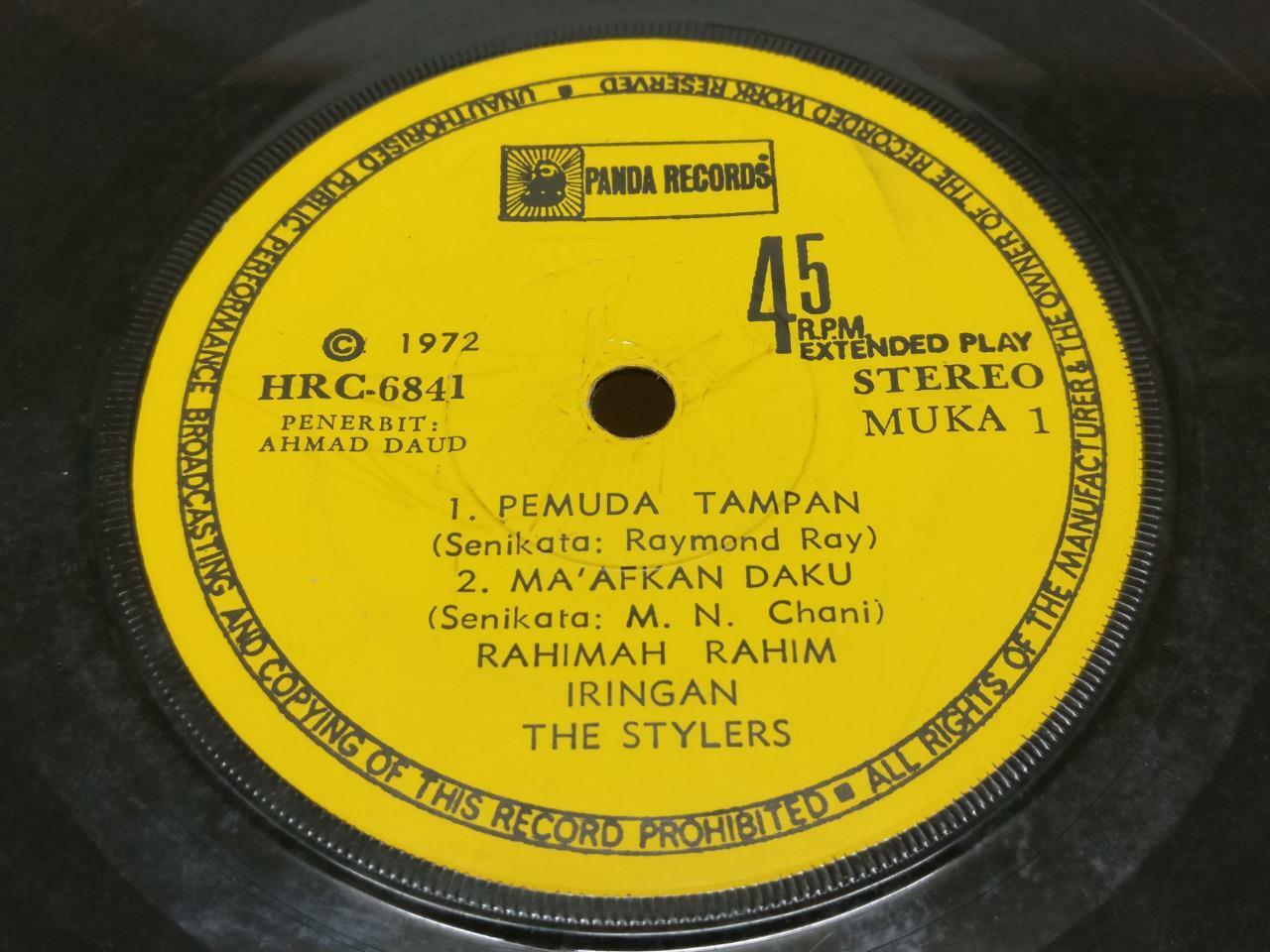 Malay Rahimah Rahim & The Stylers Band Pemuda Tampan Singapore 7" EP (EP403)