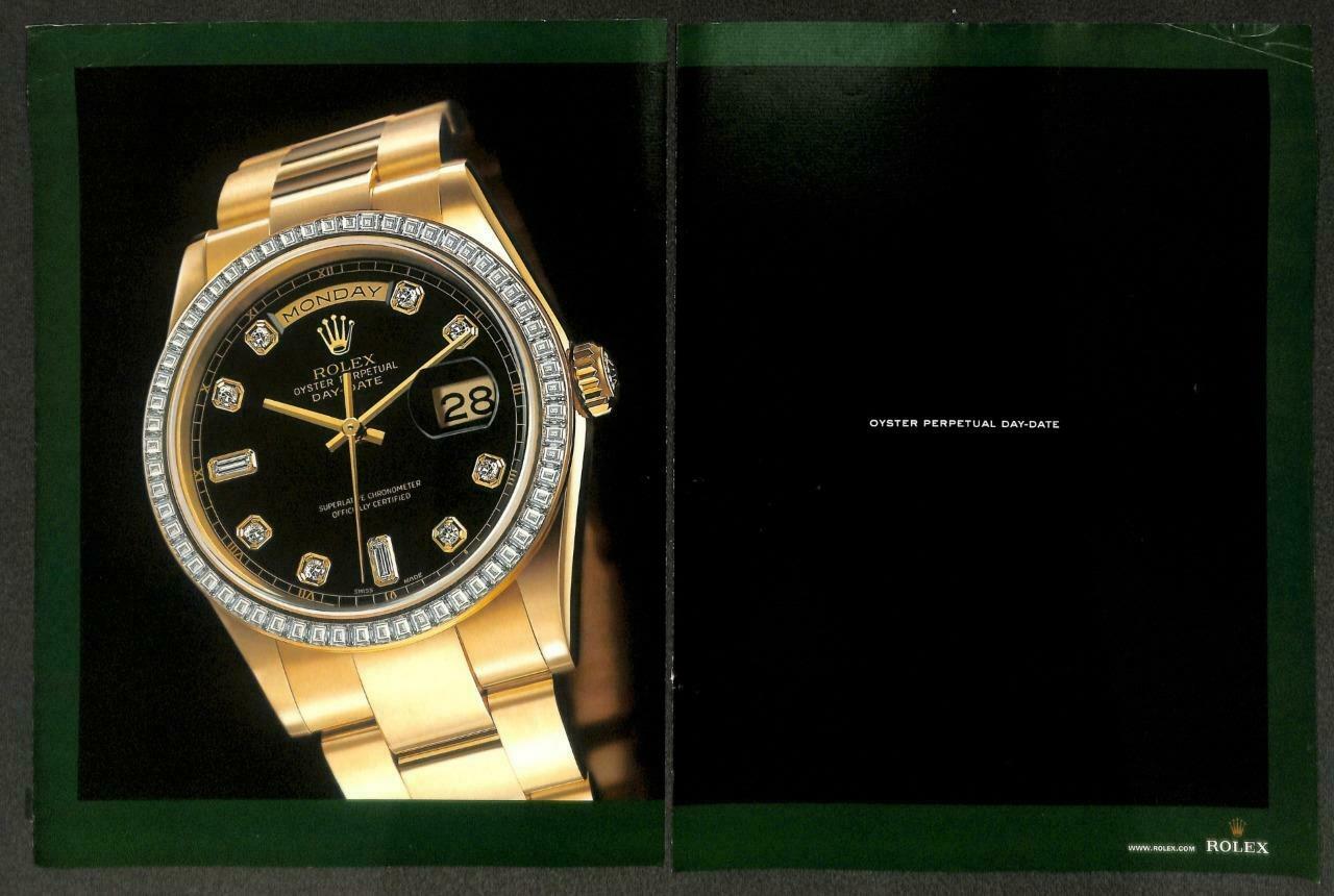 2004 Rolex Watch Oyster Perpetual Magazine Advertisement Print Ad x 2 (P968)