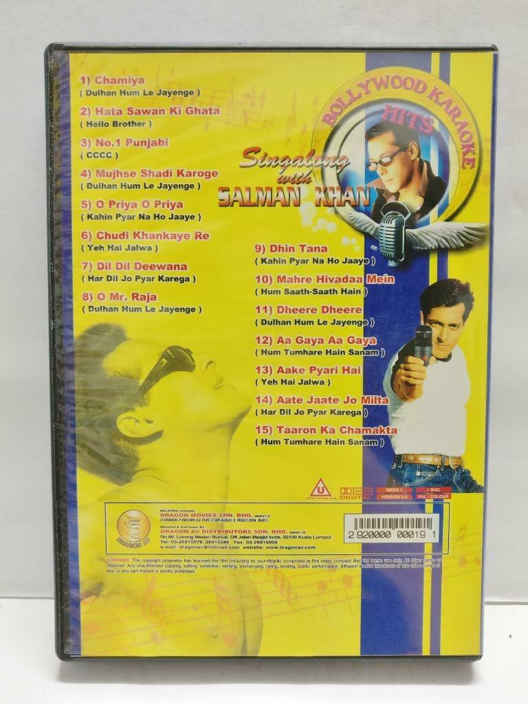 India Bollywood Karaoke Hits Salman Khan Malaysia Video CD VCD CD996