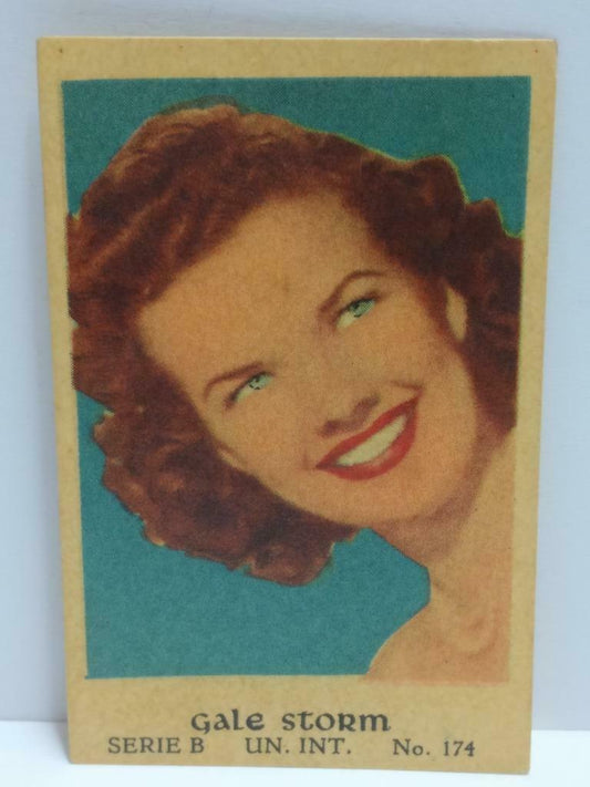 Vintage Actress Gale Storm Colour Mini Photo Trading Card F/S (A2338)