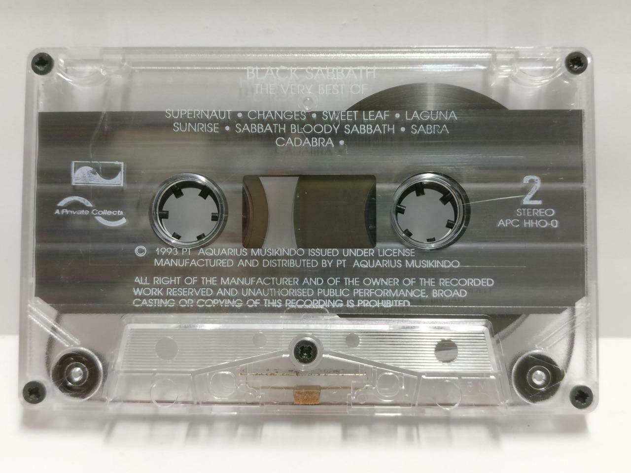 The Very Best Of Black Sabbath 1993 Rare Indonesia Only English Cassette CT470