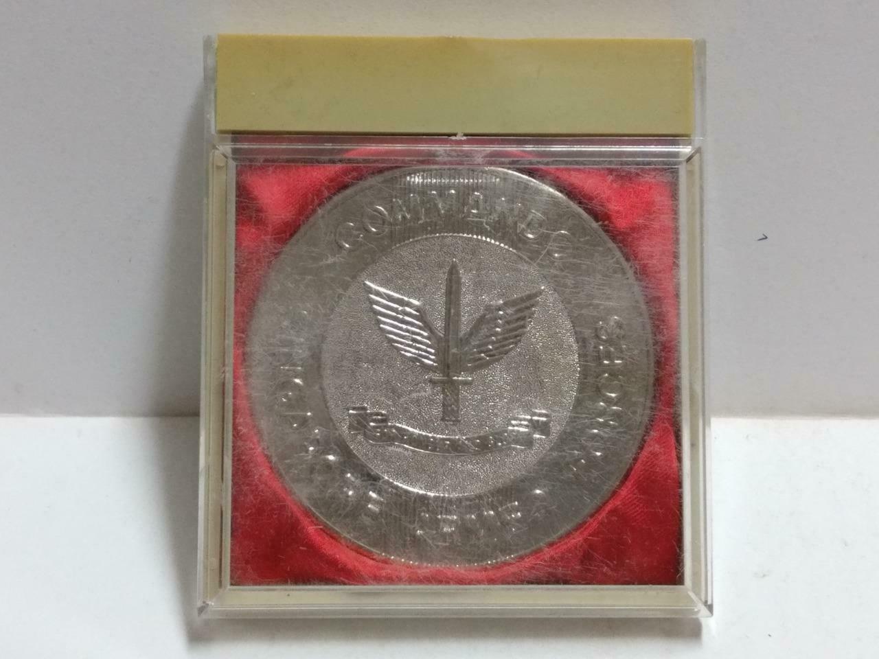 1993 Singapore Armed Forces Commando Swimming Silver Tone Medal w/ Case (C101)
