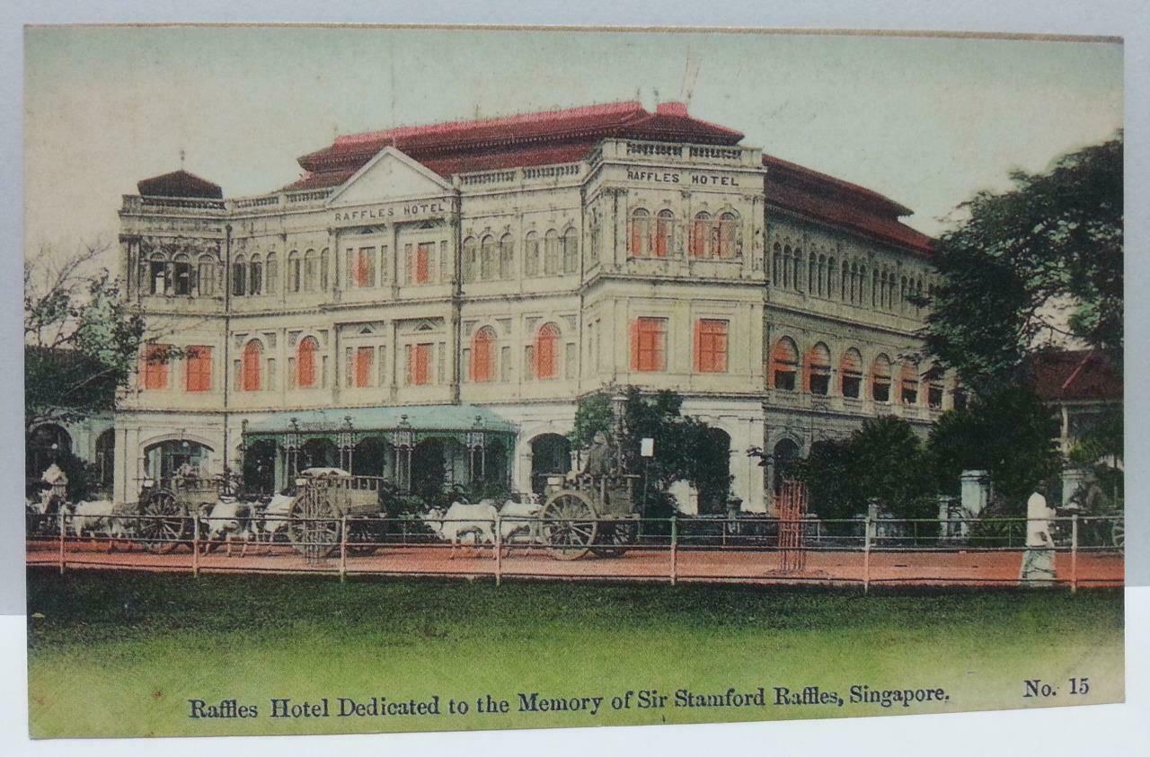 Singapore Raffles Hotel Vintage Singapore Postcard Reprint (AC110)