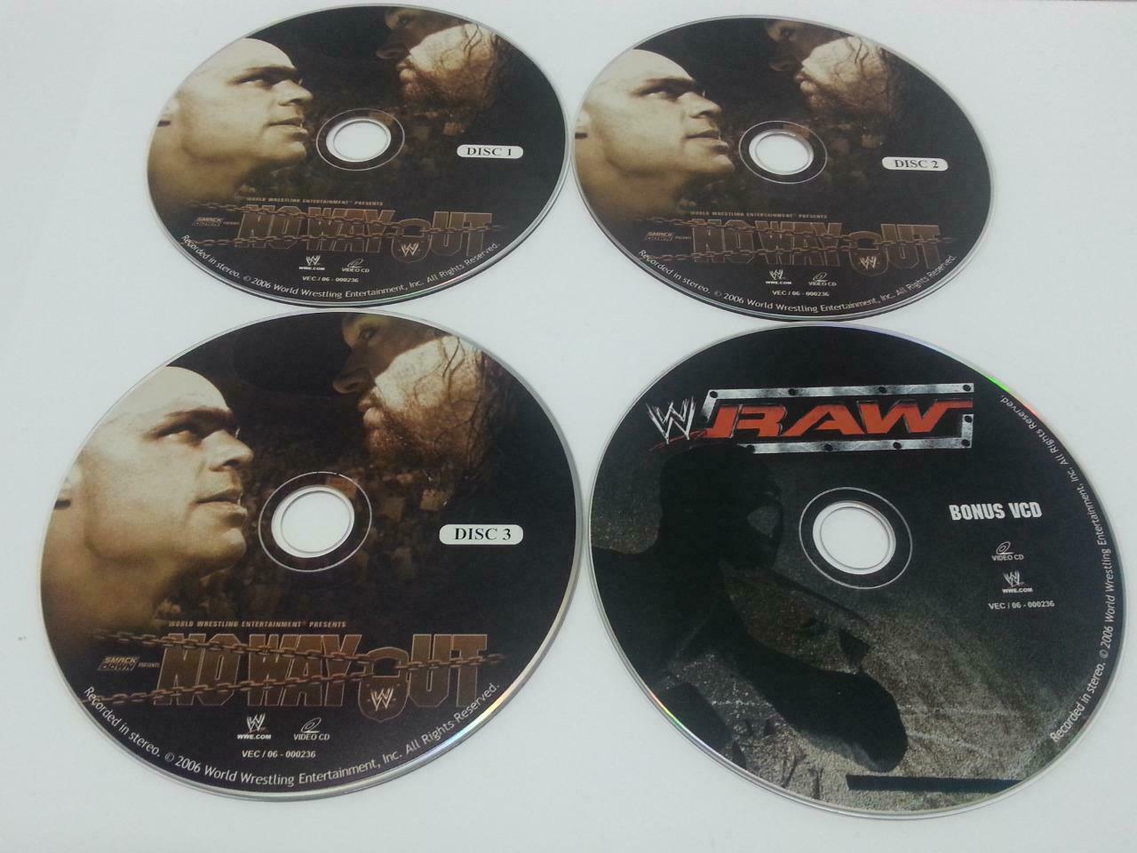 WWE WWF Wrestling No Way Out 2006 Singapore Only 4x VCD Video CD OOP (A831)