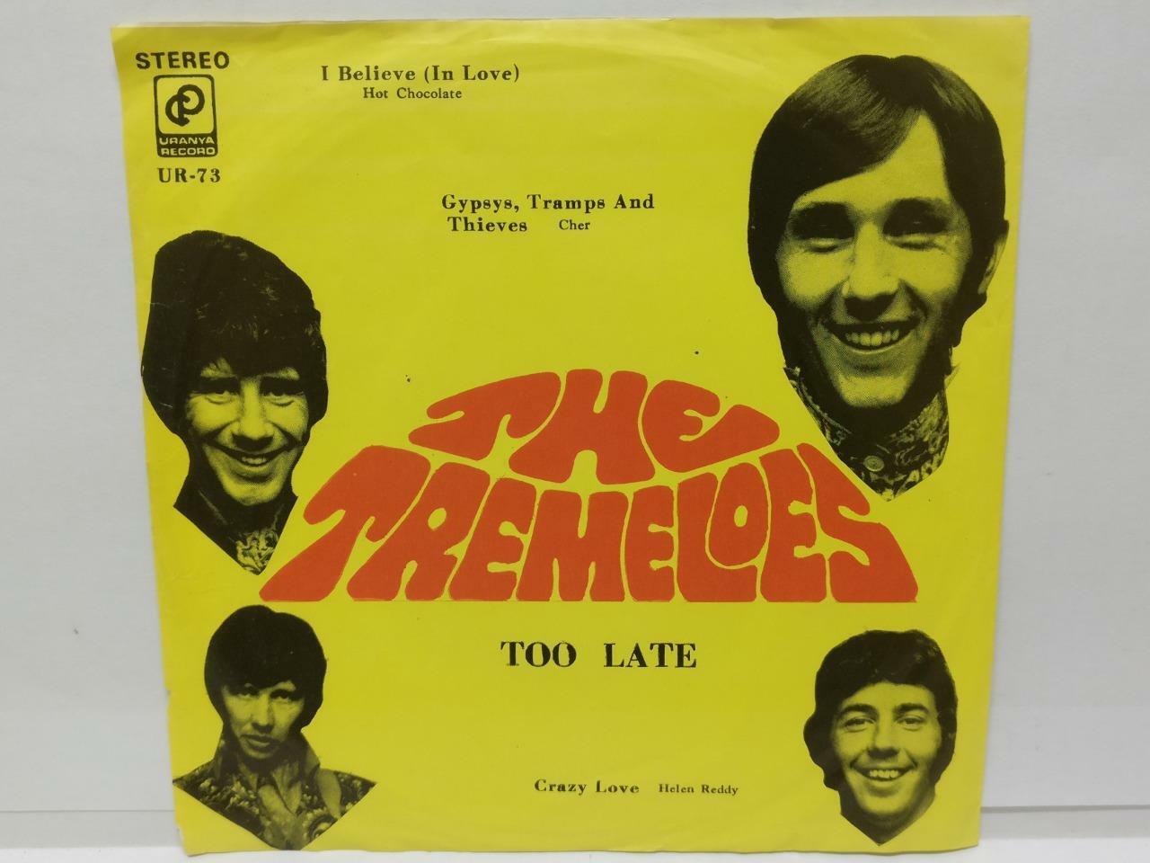 Cher The Tremeloes Helen Reddy Hot Chocolate Rare Cover Label Singapore 7" EP075