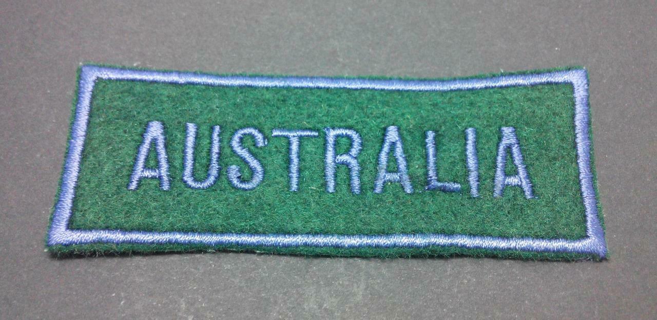 Embroidered Australia Sew On Clothes Patch (A956)