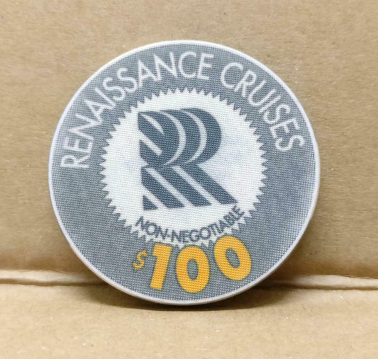 Renaissance Cruises Casino Poker Chip Non Negotiable $100 x 1 (A1957)