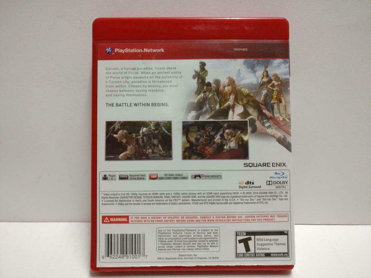 Sony PlayStation3 PS3 Final Fantaxy XIII 2010 Game Disc w/ Booklet (GA388)