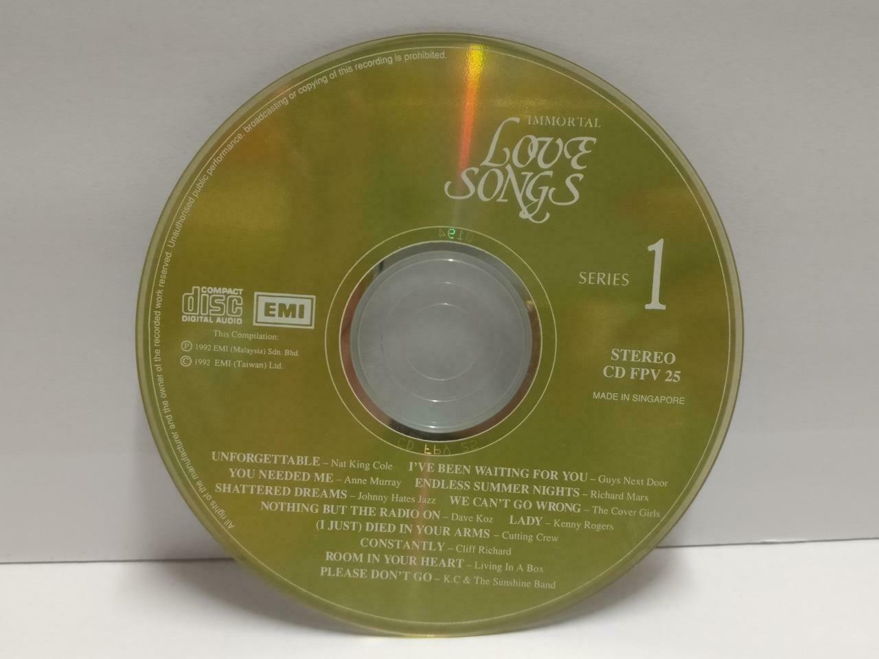 Various Artist Love Songs Nat King Cole Anne Murray 1992 Rare Malaysia CD CDS288