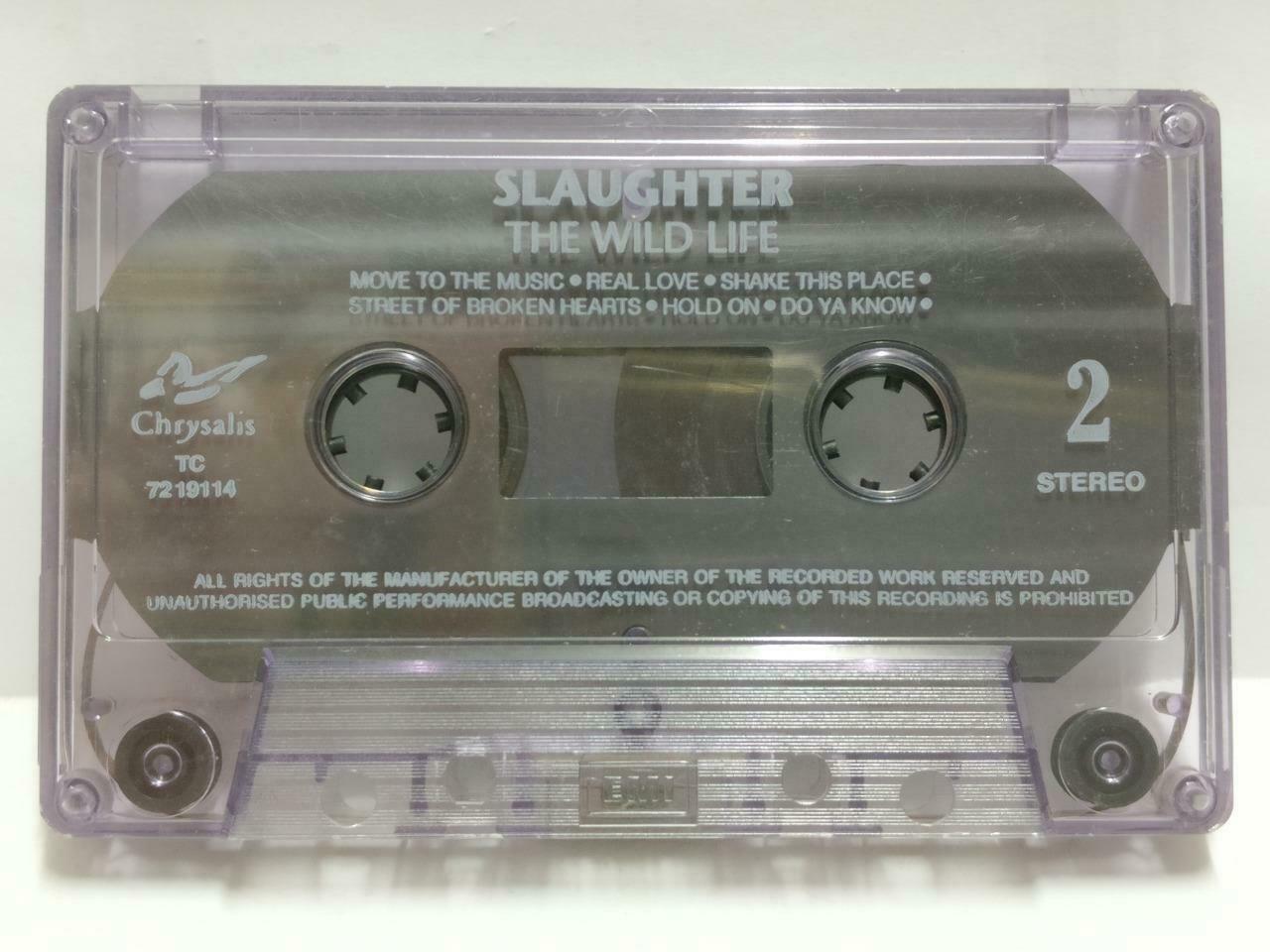 Slaughter The Wild Life 1992 Real Love Hold On USA English Cassette CT505
