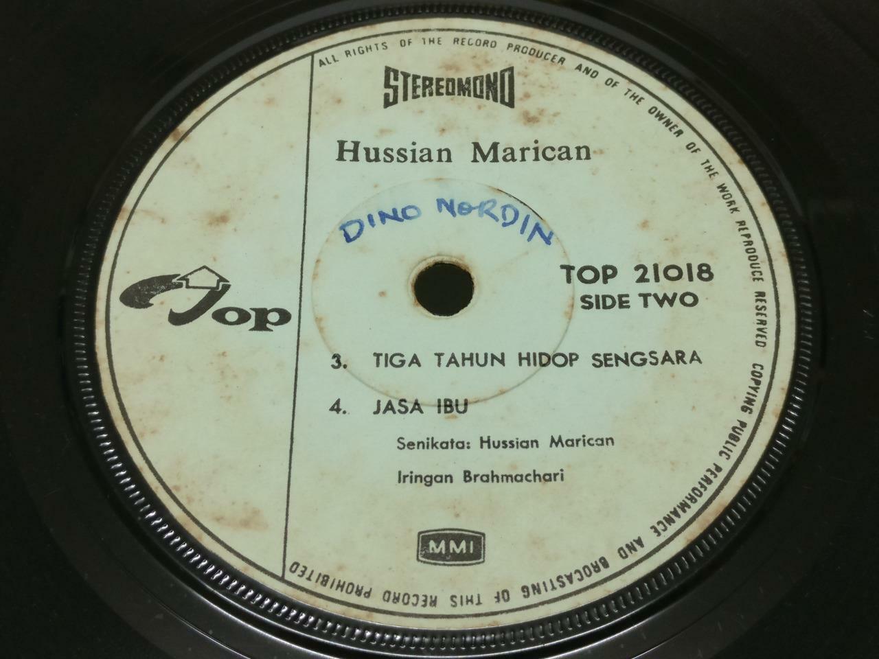 Malay Hussain Marican Jangan Merajok G/F Psych Garage Rare Malaysia EP 7" EP399