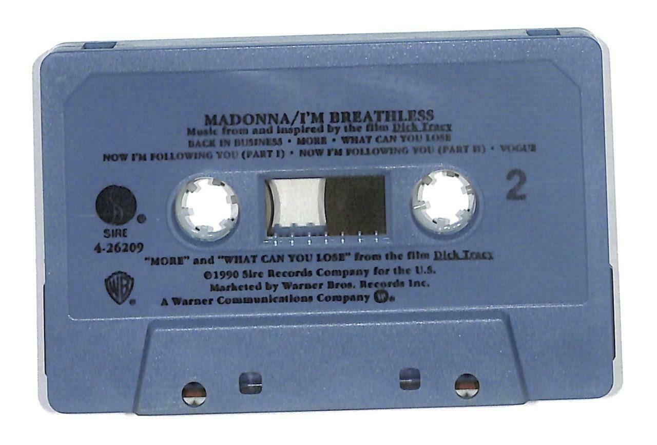 Rare Madonna I'm Breathless He's A Man More Singapore English Cassette CT887