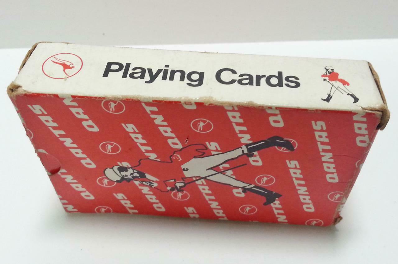 Rare Used Qantas Airlines Johnnie Walker Playing Cards Souvenir (A1097)
