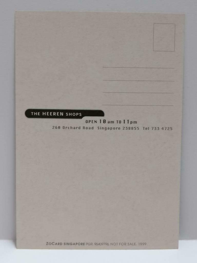 LUCKYPIGEON888 The Heeren Men Crew Cut Hairstyles Singapore Ad Postcard (E0301)