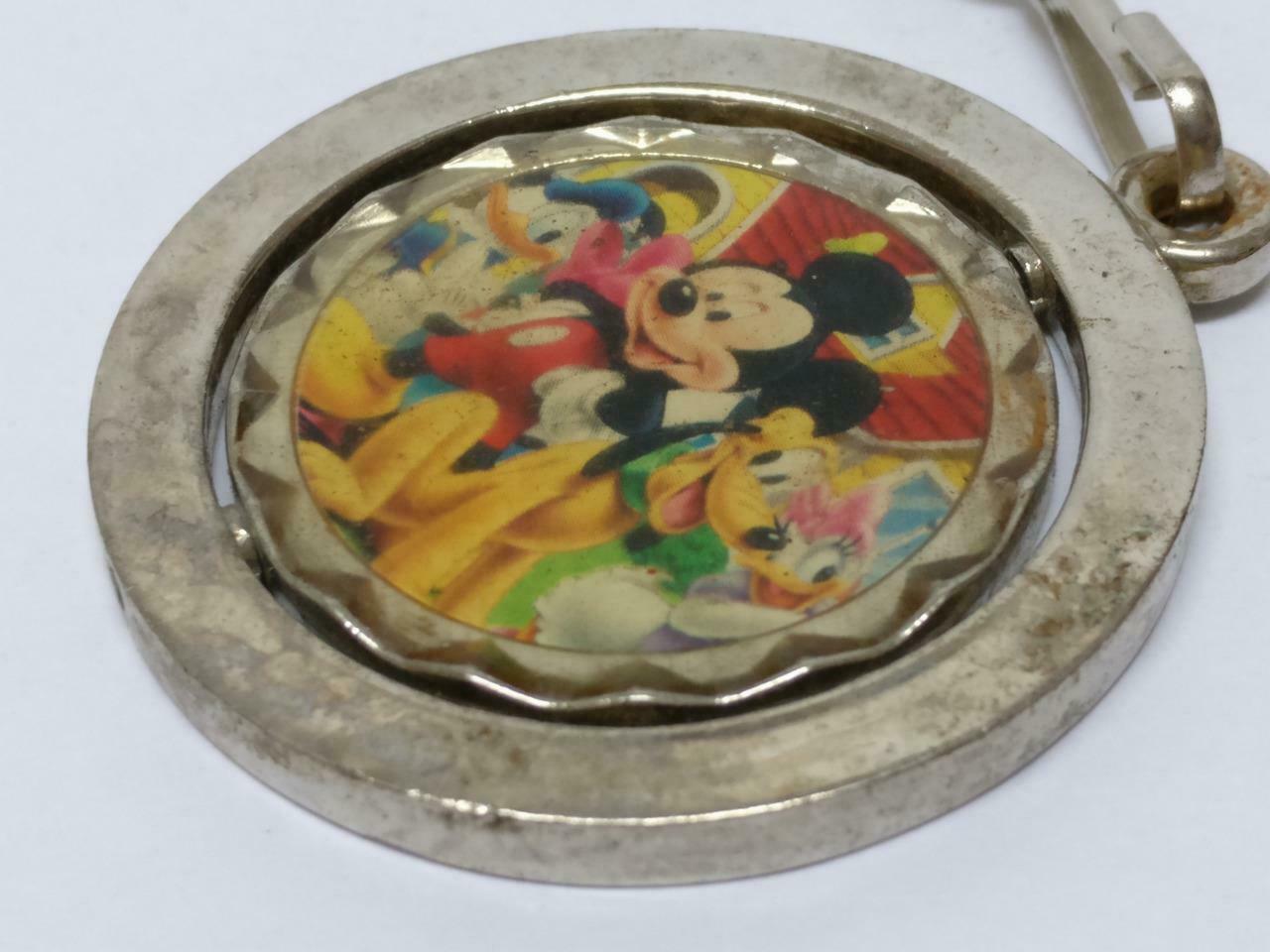 LP888 Vintage Disney Mickey Mouse Duck Pluto Dog Metal Souvenir Keychain F/S (B779)