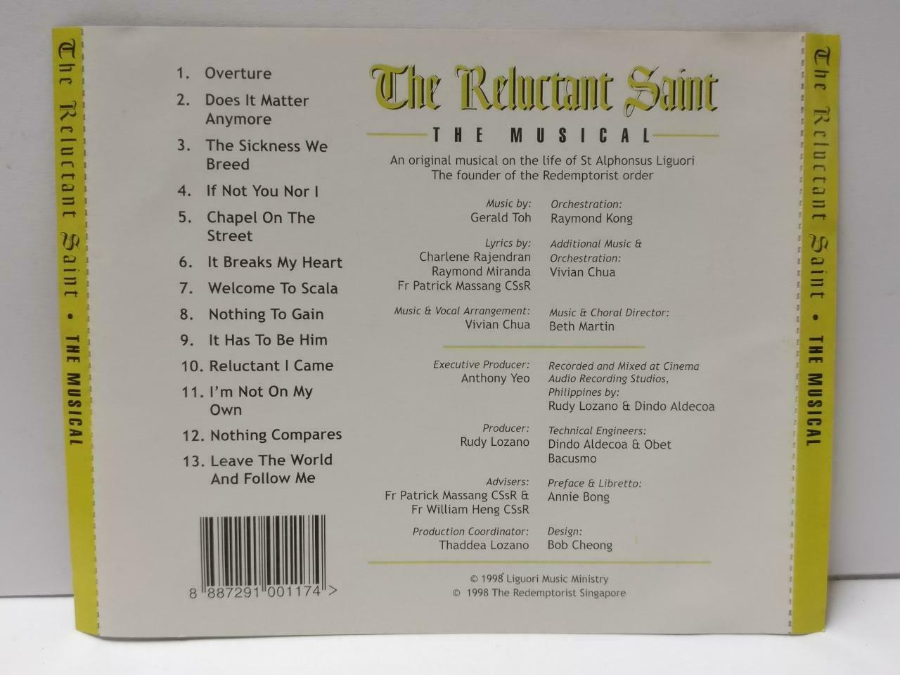 The Reluctant Saint The Musical Worship God Faith 1998 Rare Singapore CD CDS519
