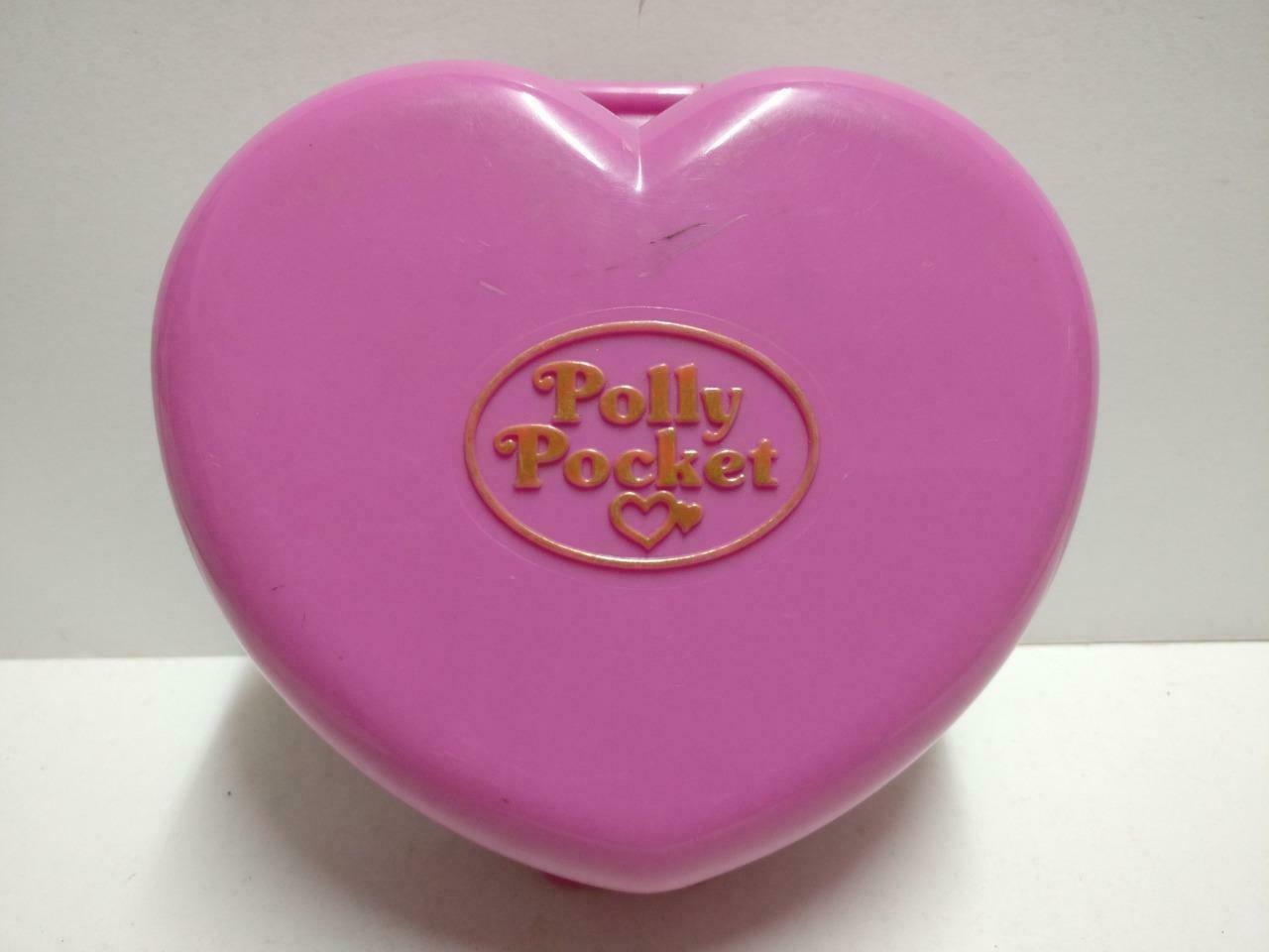 Vintage Polly Pocket 1992 Bluebird Castle Pink Heart Compact Only (FTY072)