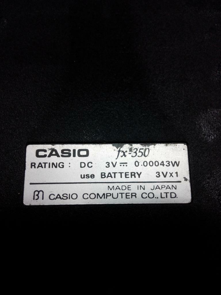 Vintage Casio FX-350 Japan Scientific Calculator (CA003)