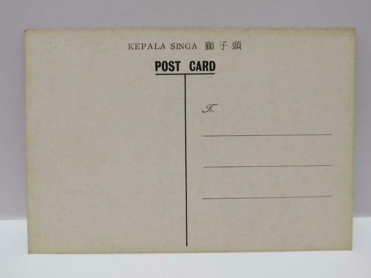 Vintage Malaysia Kepala Singa Pink Flower Plant 狮子头 花 Postcard (P882)