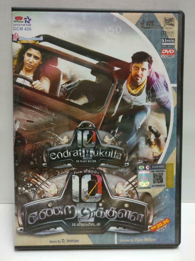 India Bollywood Tamil Movie 10 Endrathukulla Vikram 2015 Malaysia DVD CD1031