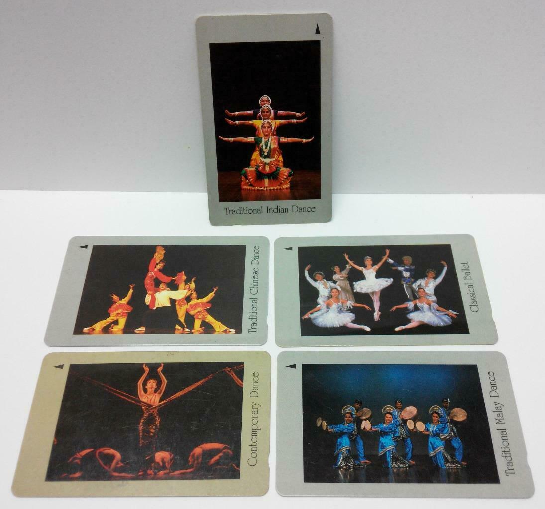 Used Vintage Singapore Phone Cards x Art Festival Stage Dance Performance (A409)