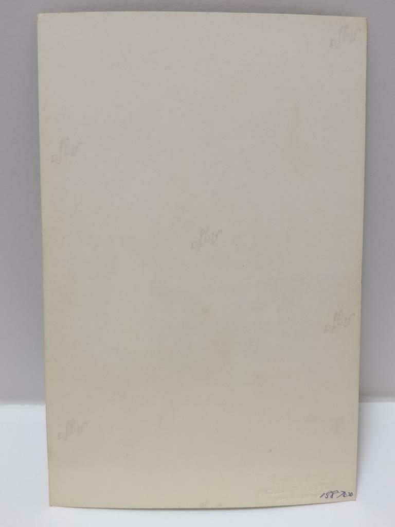 Vintage Asian Toddler Cute Kid Boy Standing By A Stool Studio B&W Photo (P437)