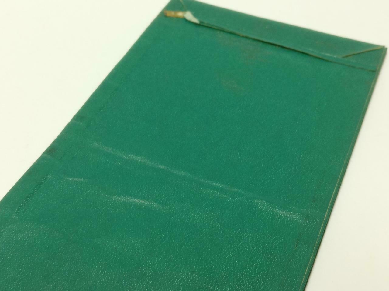 Vintage Singapore Rolex Green Colour Envelope Money Packet F/S (A2431)